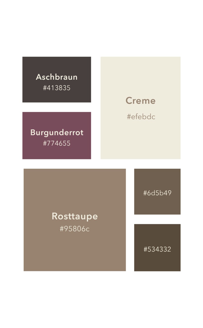 Die Farbwelt der Corporate Identity des Onkel Franz.