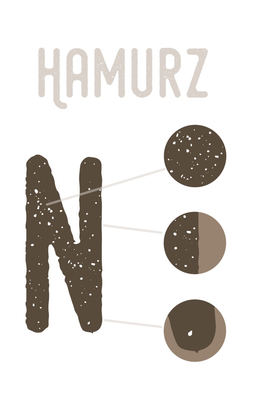 Hamurz ist die Logoschrift des Onkel Franz Bioweins.